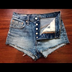Levi’s 501 High Rise Micro Denim Shorts